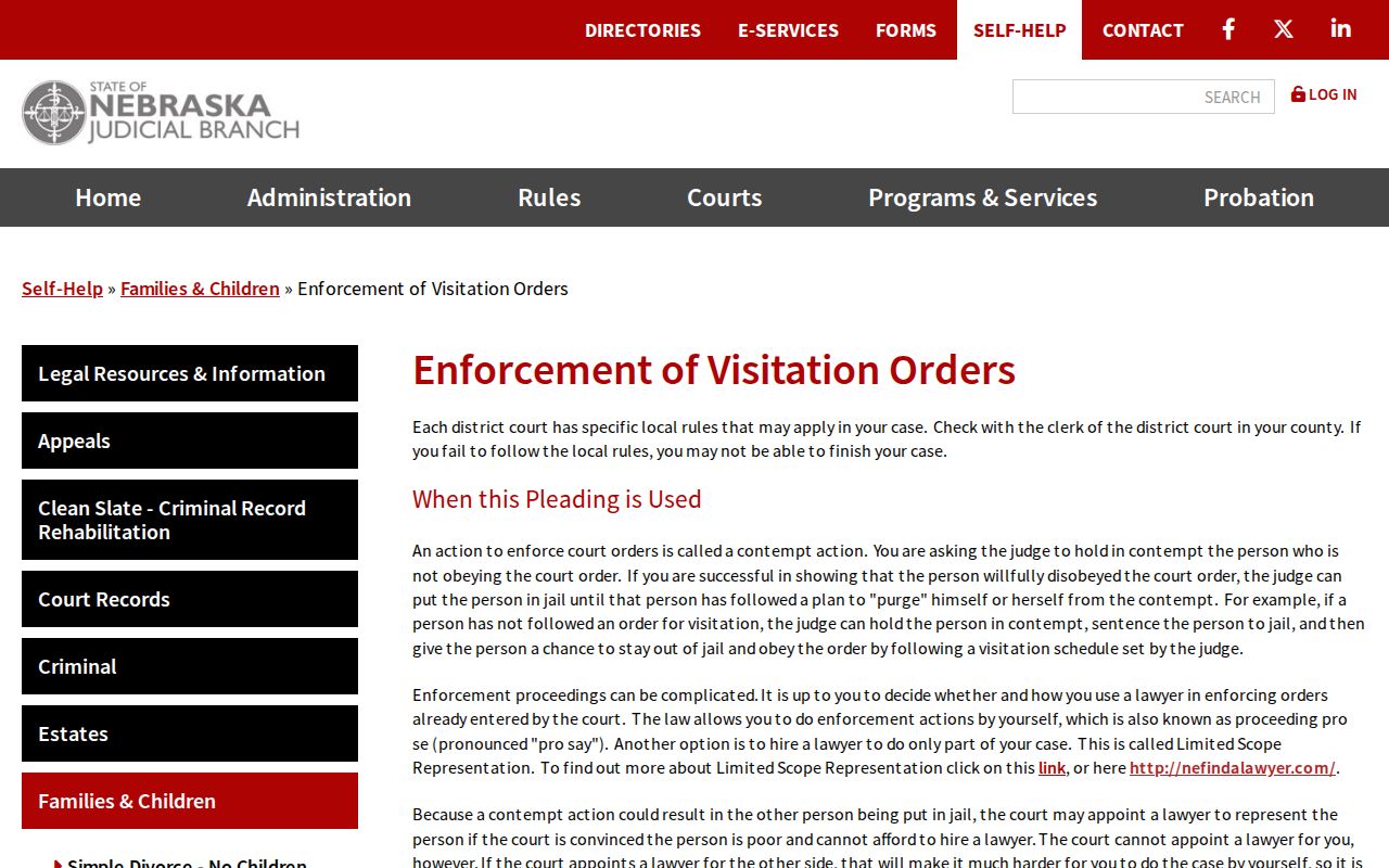 Nebraska bench-warrant affidavit and proposed-warrant process