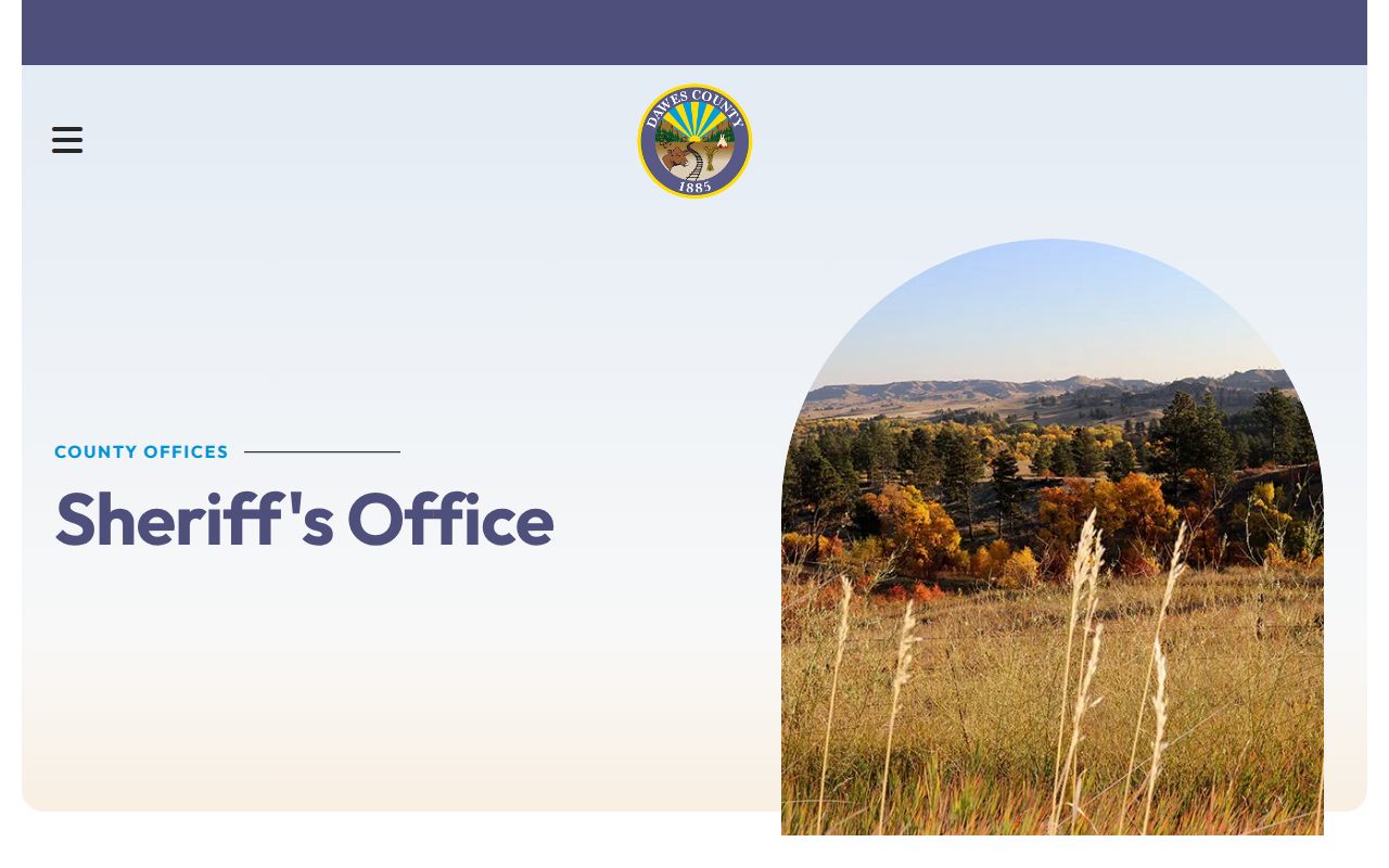 Dawes County Sheriff's Office official contact information